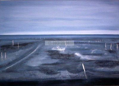 La Laguna 50x70cm mixed media on canvas